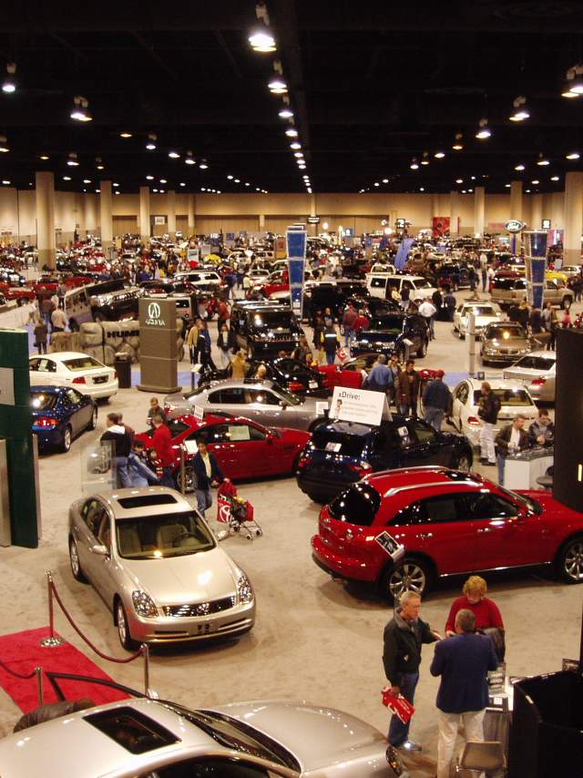 Hundreds of vehicles on display at the Buffalo Auto Show at the convention  center