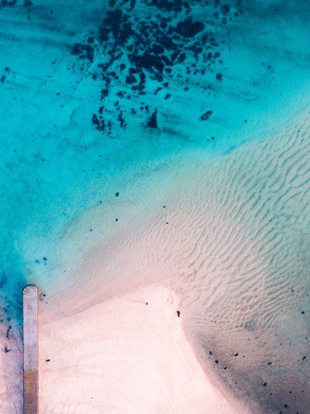 Aerial of beach