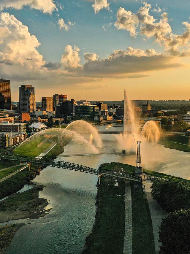 downtown Dayton skyline