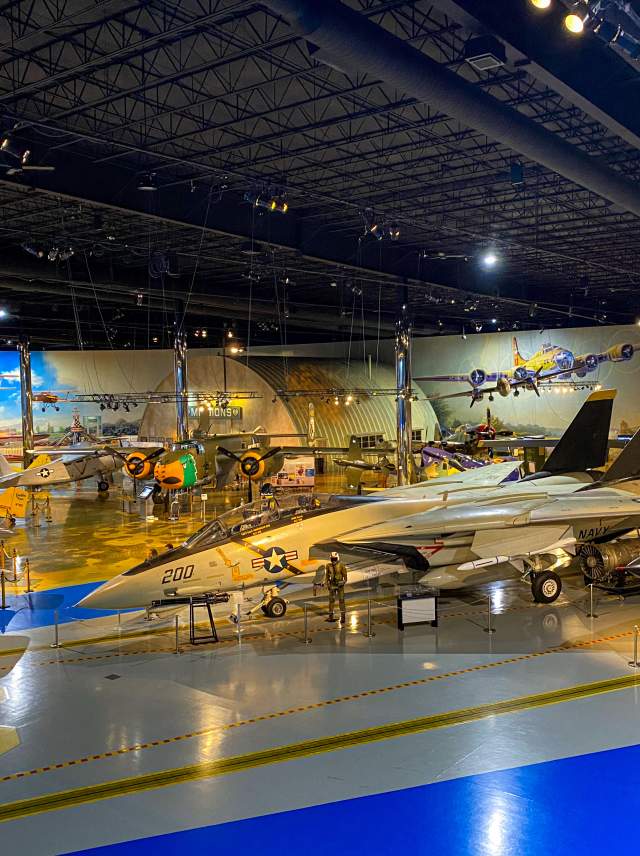 Aircraft on display at Air Zoo