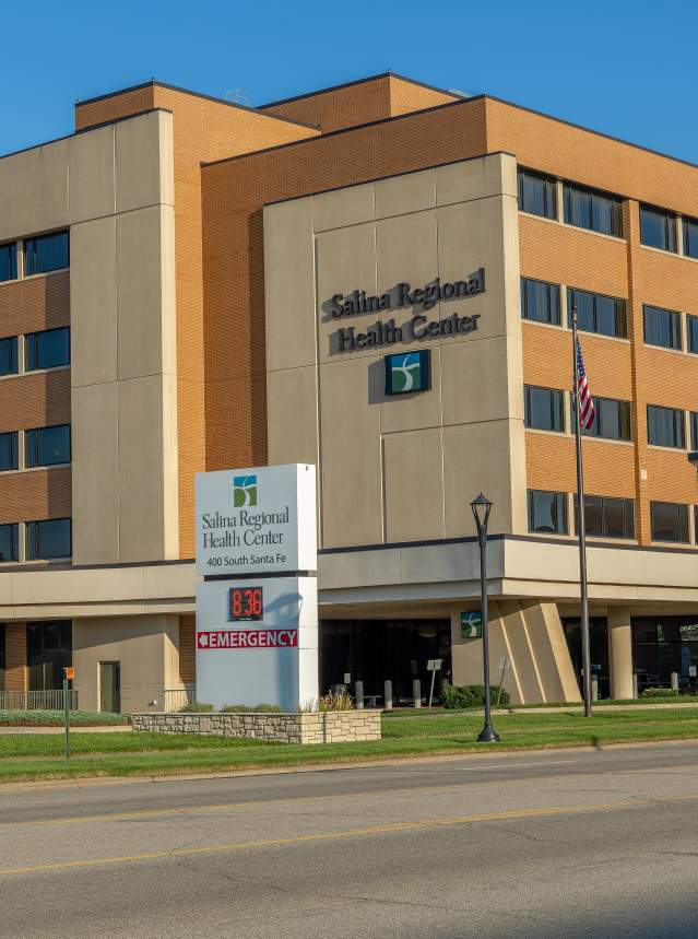 Exterior of Salina Regional Health Center building