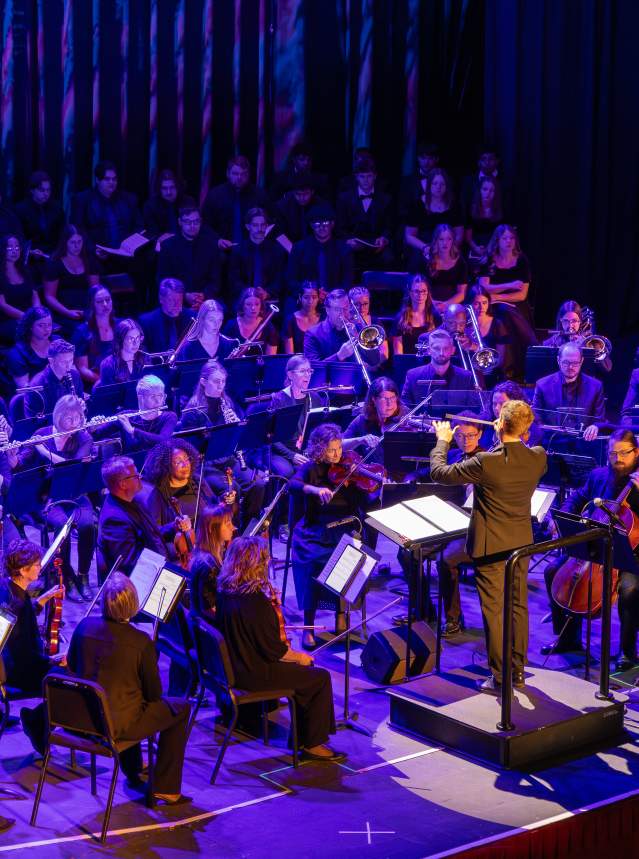 Symphony with conductor