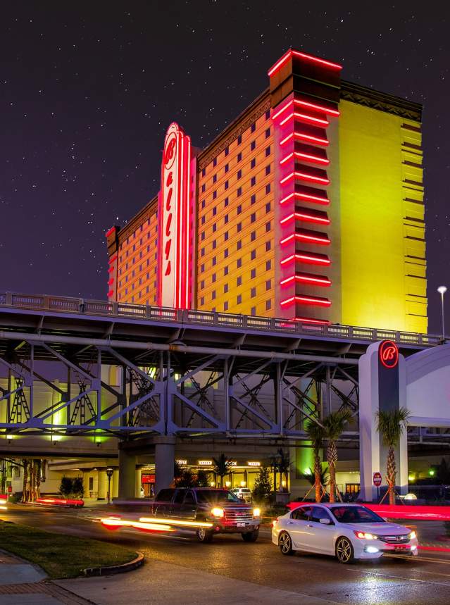 Night Shot of Bally's Shreveport