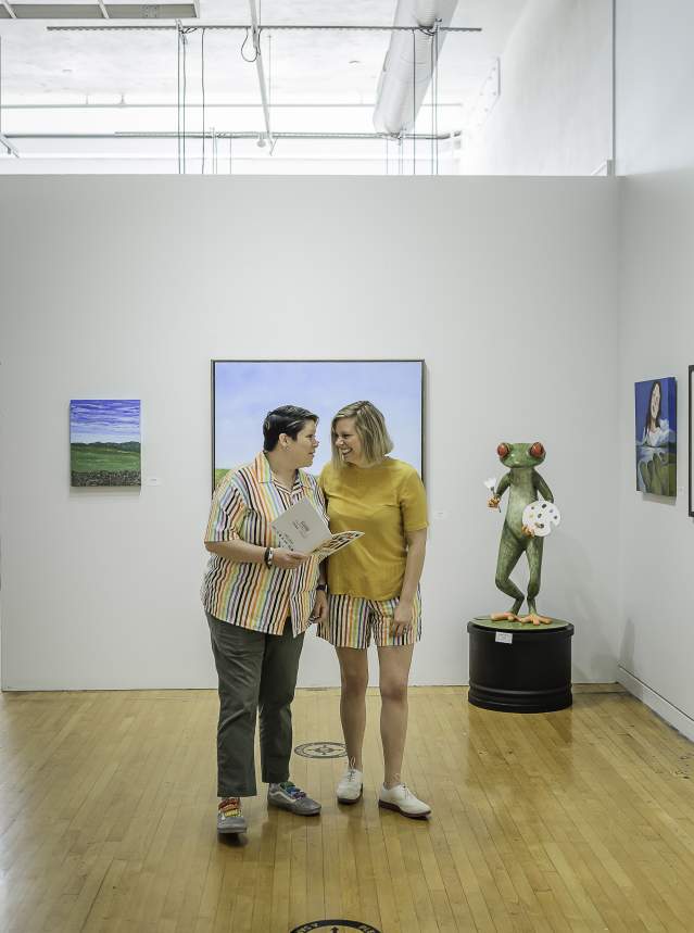 Couple enjoying their time at Artspace Gallery in Shreveport