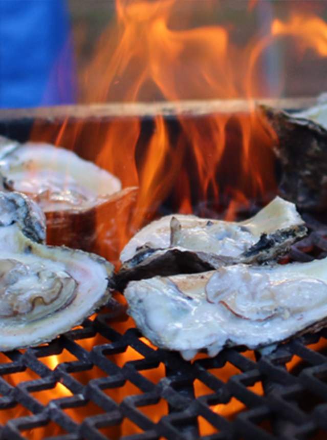 Oysters on Fire