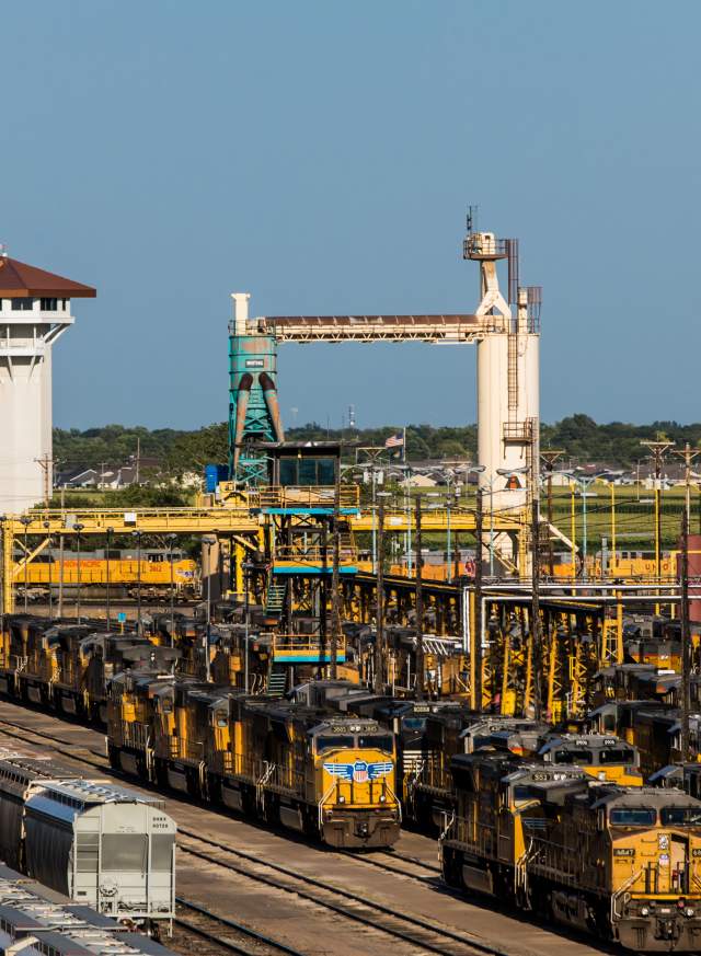 Golden Spike Tower and Bailey Yard
