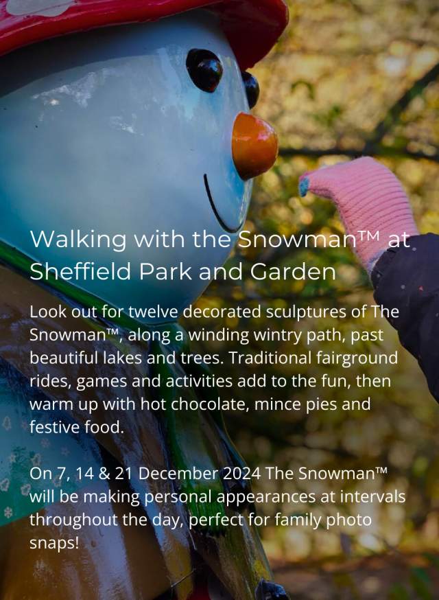 Snowman at Sheffield Park