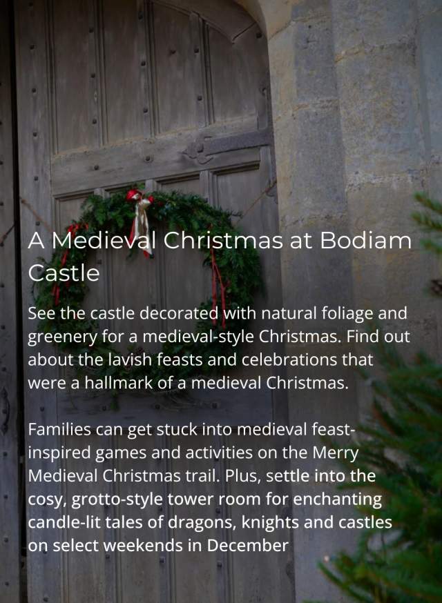 Medieval Christmas at Bodiam Castle