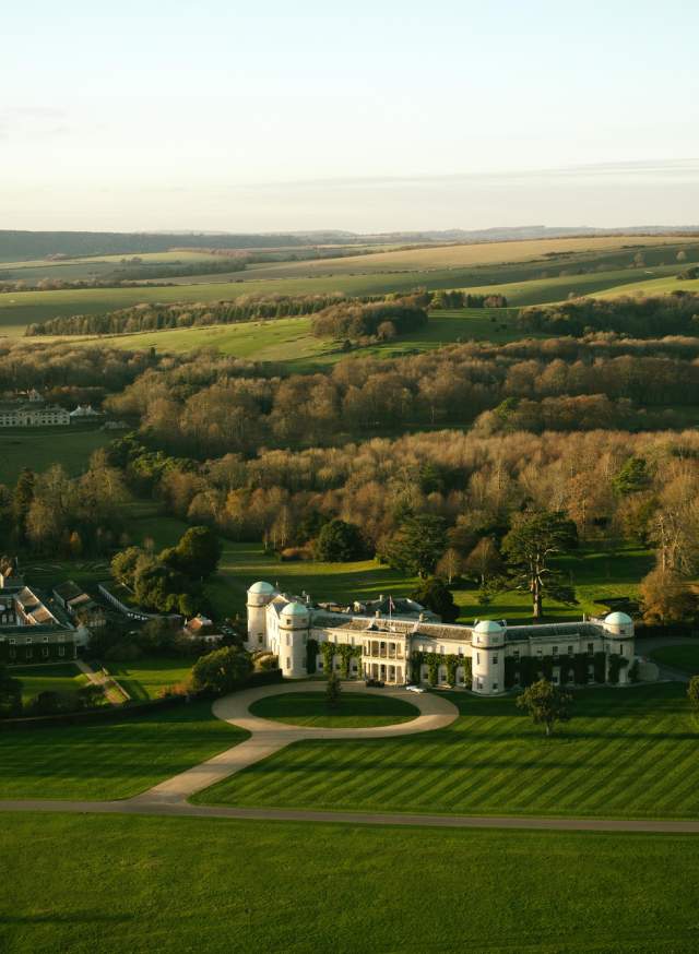 Goodwood House aerial view