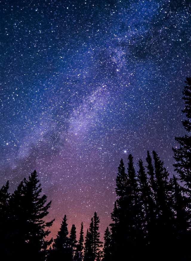 Dark Skies at night stargazing