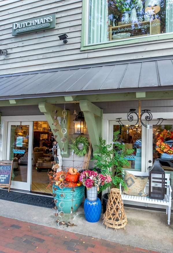 Storefront of Dutchman's store in Highlands. North Carolina.