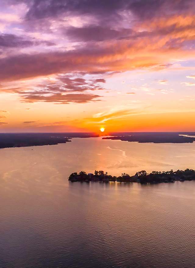 Lake Conroe sunset