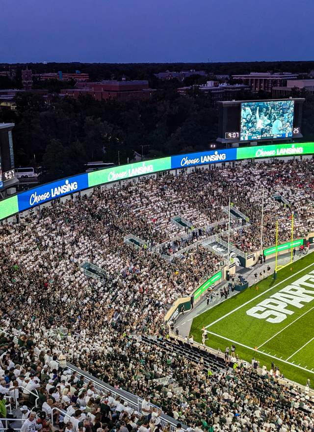 Full crowd at Spartan Stadium