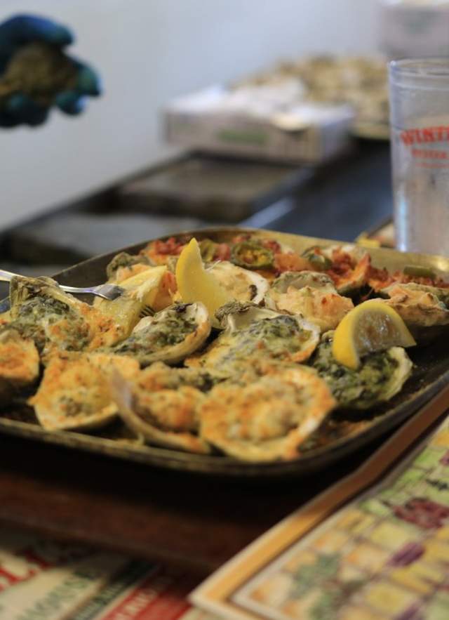 Plate of oysters