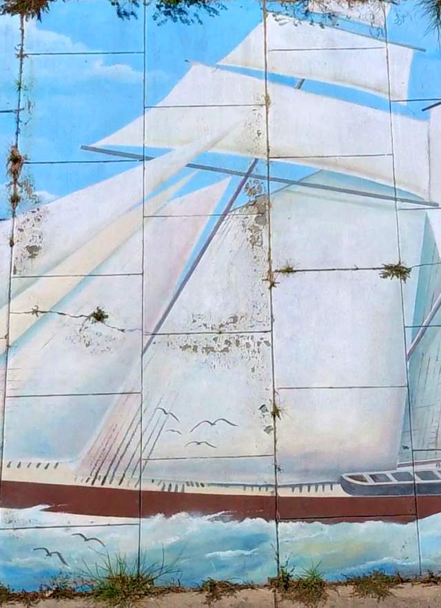 A Mural In Mobile, AL featuring the Clotilda