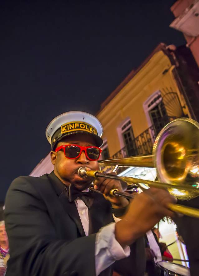 Brass band, french quarter