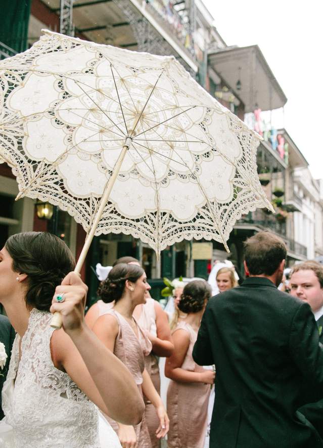 French Quarter bride and groom
