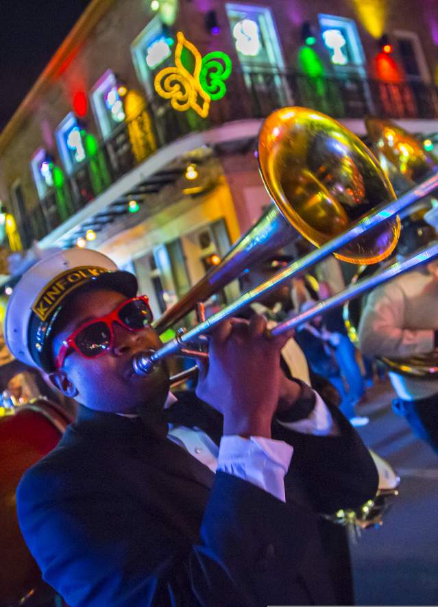 brass band, musician, french quarter