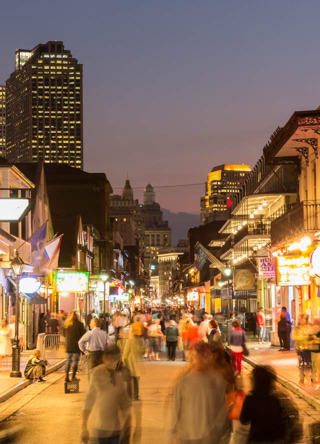 Bourbon Street at Night