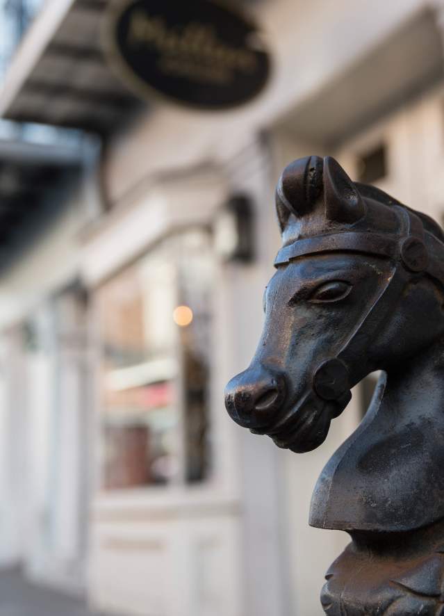 Horse-head Hitching Post in the French Quarter