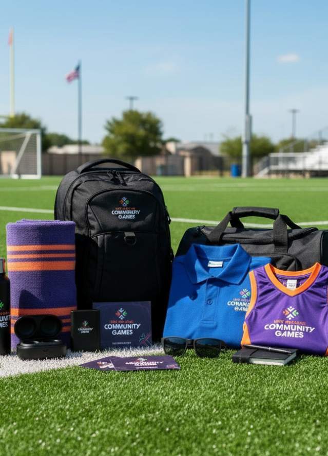 New Orleans Community Games Swag