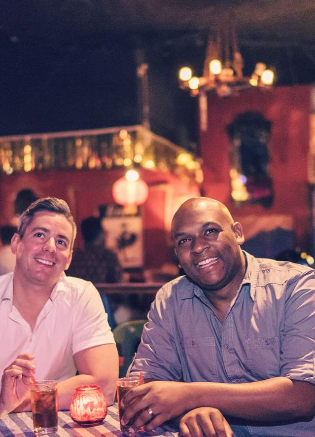 LGBT Couple Enjoying Live Music