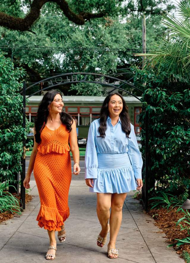 Walking into The Chloe on Saint Charles Avenue