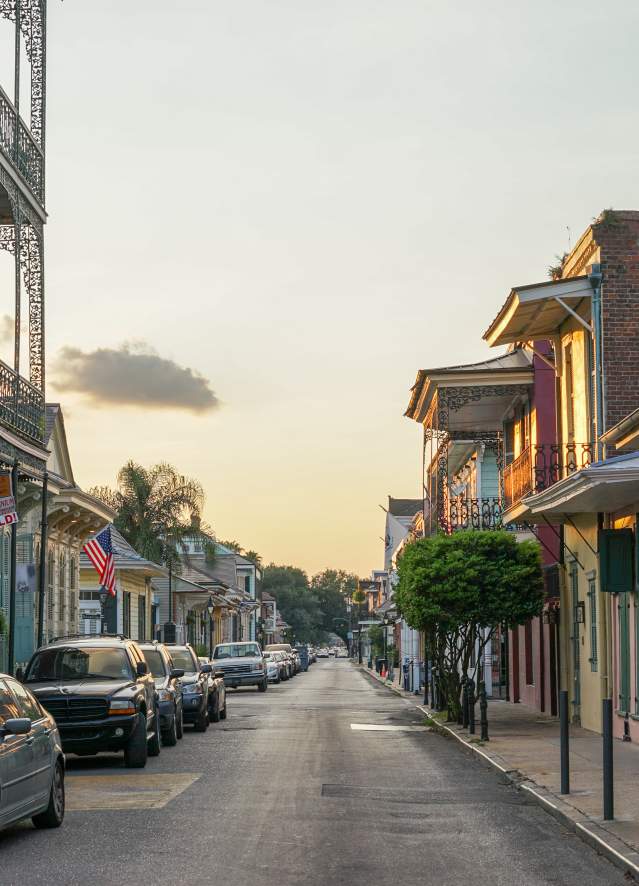 Magic Hour - Summer Sunset, French Quarter - Dumaine at Bourbon