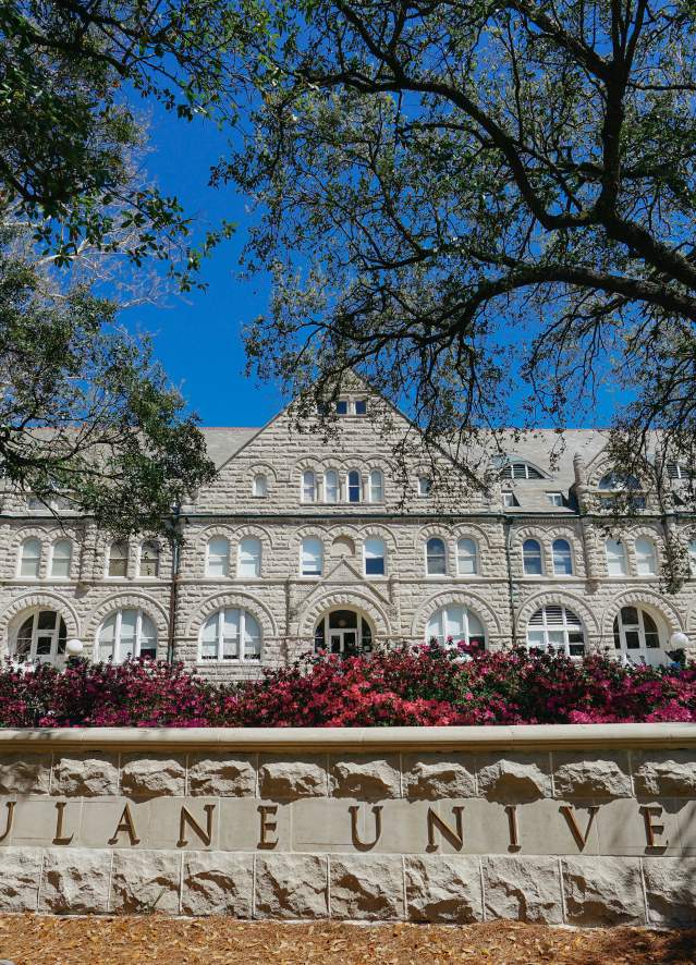 Tulane University - Gibson Hall - Spring - Azaleas