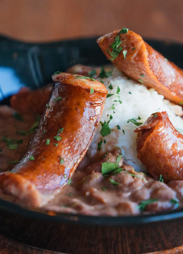 Red Beans and Rice with Sausage - Spotted Cat Food & Spirits St. Claude