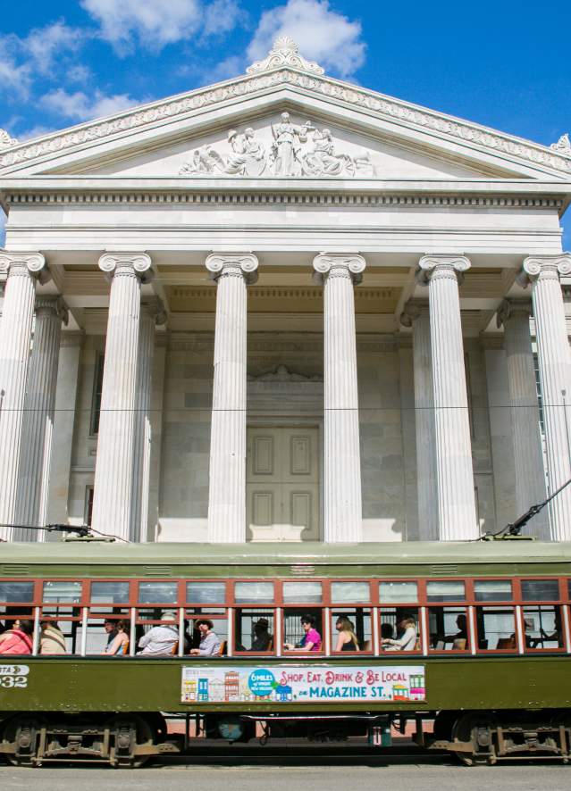 Gallier Hall- Central Business District- Streetcar
