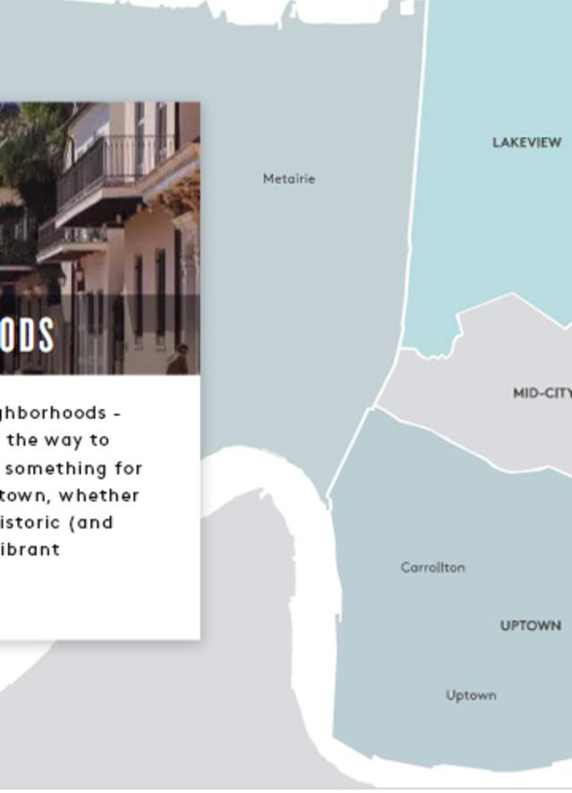 New Orleans Neighborhood Map