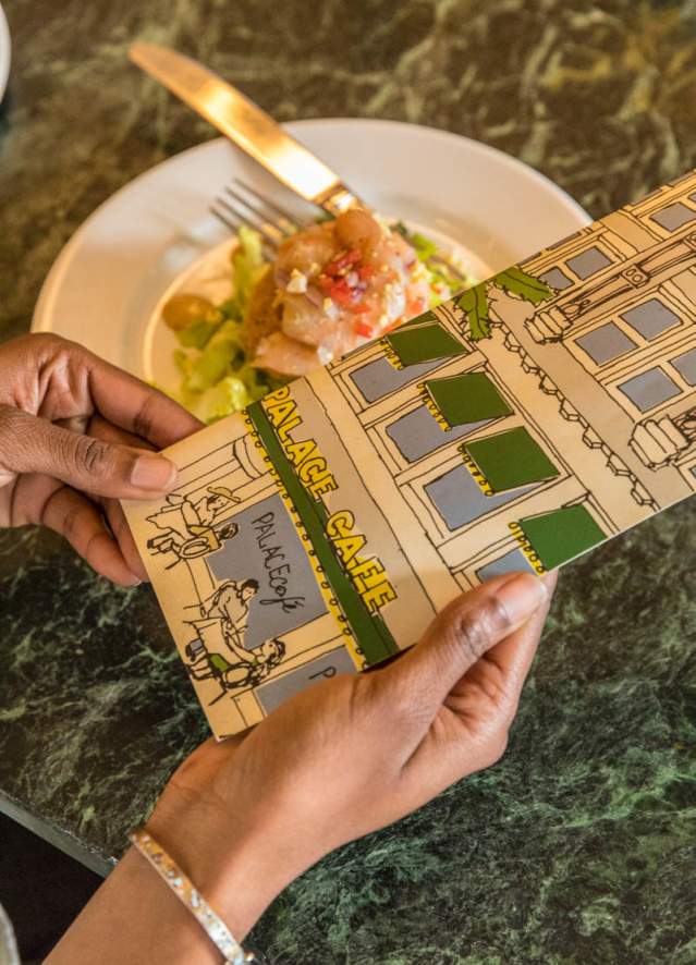 Palace Cafe menu
