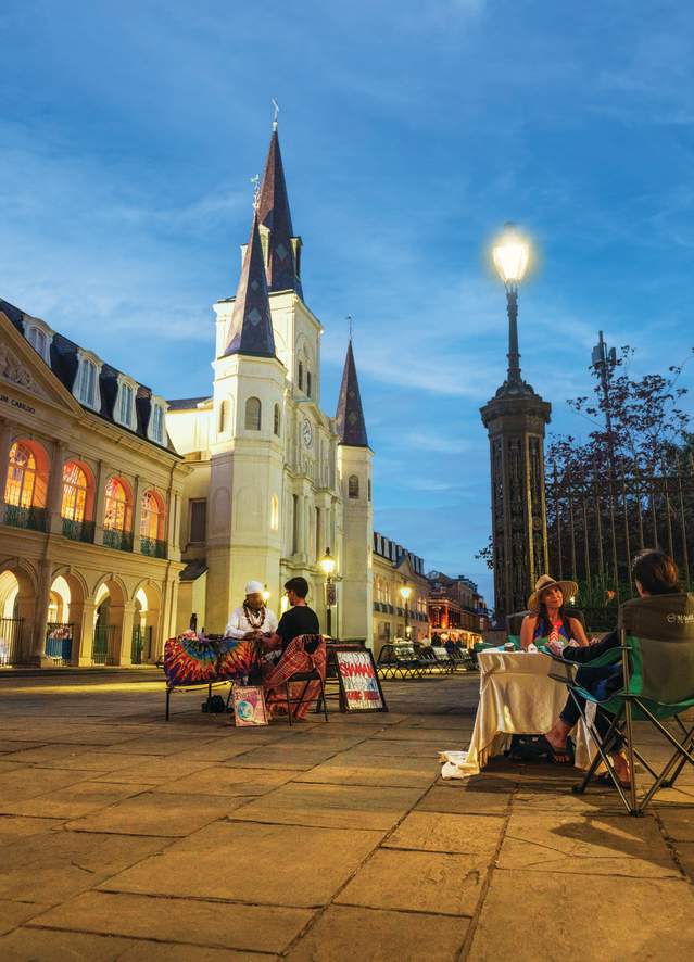 St. Louis Cathedral & Jackson Square at Night