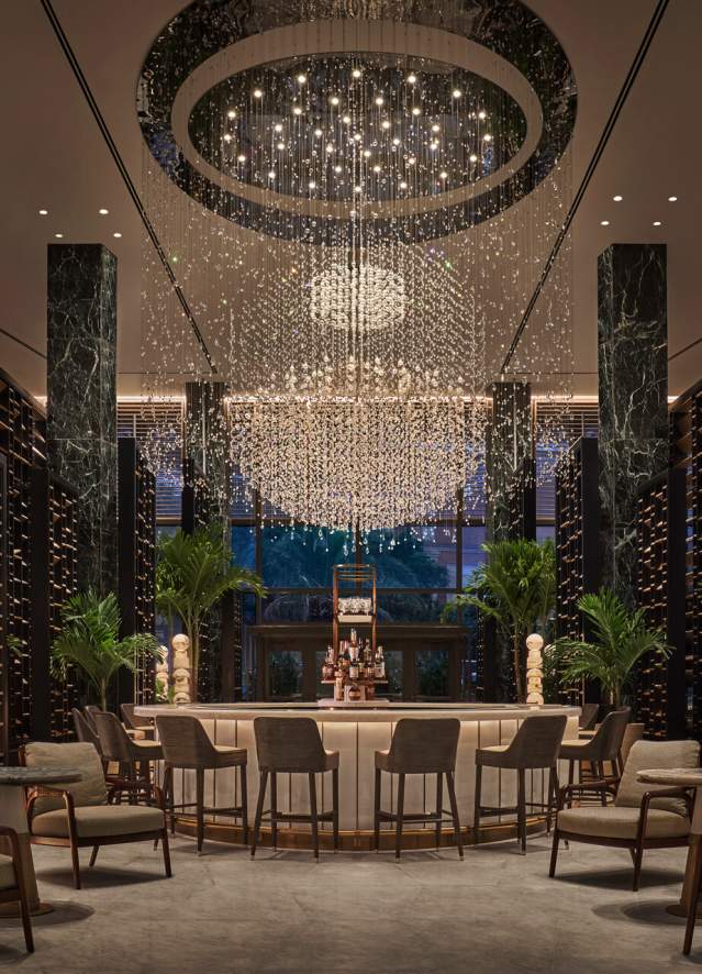 The Chandalier Bar at The Four Seasons