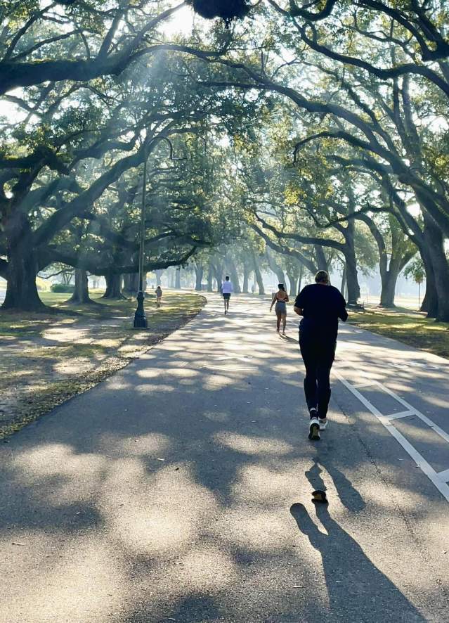 Running in Audubon Park