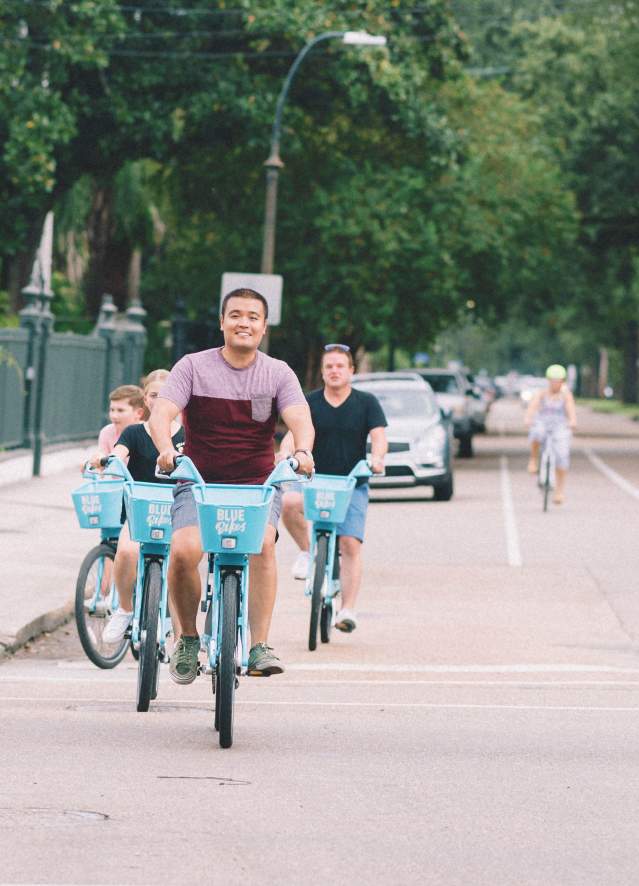 Biking in the Garden District