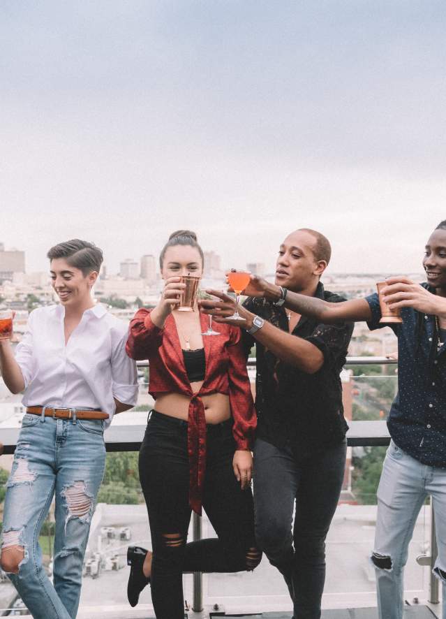 Drinks at the Hot Tin Rooftop Bar