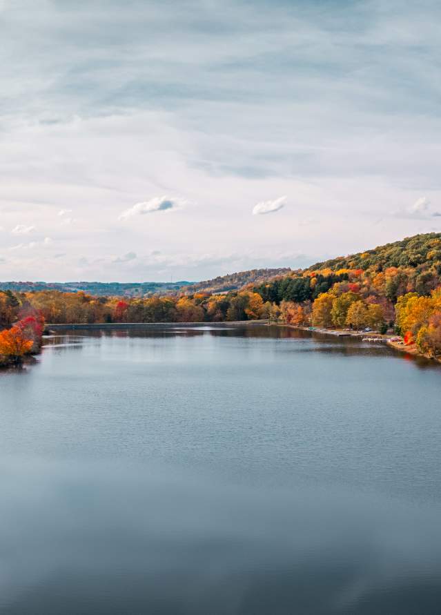 Fall foliage at Keystone State Park