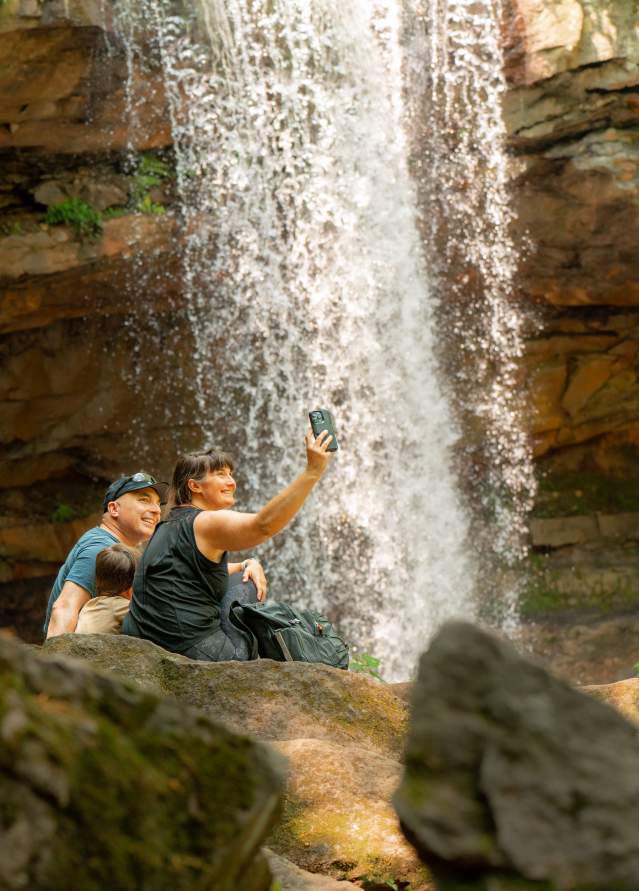 Cucumber Falls - Ohiopyle Selfie