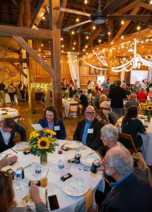 Travel and tourism partners gather for GO Laurel Highlands’ Annual Dinner at the Big Barn at West Overton Village.