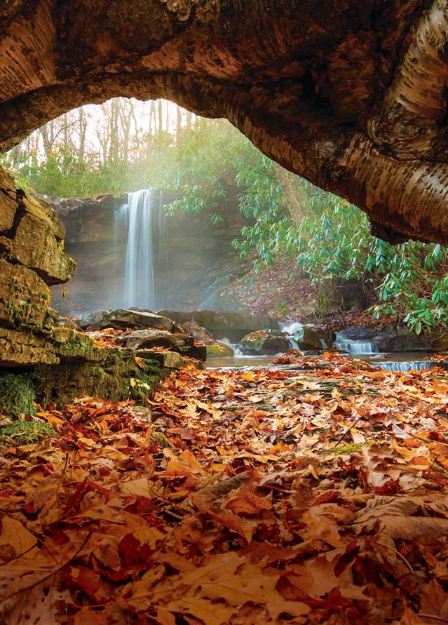 Cole Run Falls in Forbes State Forest features incredible views any time of year