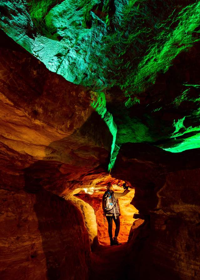 Laurel Caverns in Farmington is the largest cave in the Northeastern U.S.