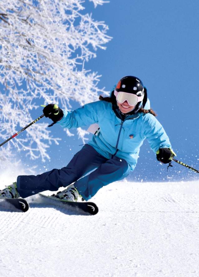 Skiier on the Mountain