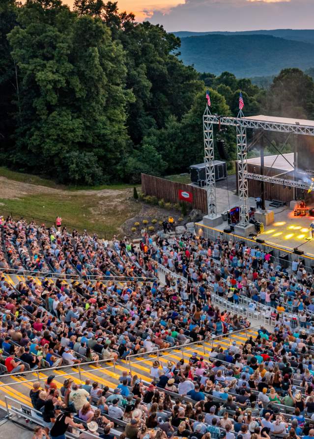 Timber Rock Ampitheater at sunset