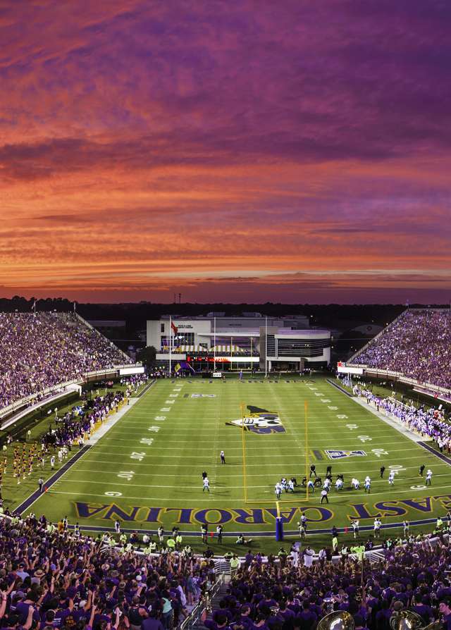 Dowdy-Ficklen End Zone UNC