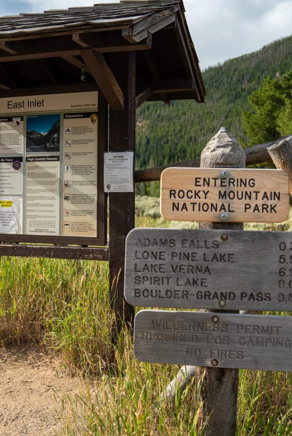 East Inlet Trailhead in RMNP