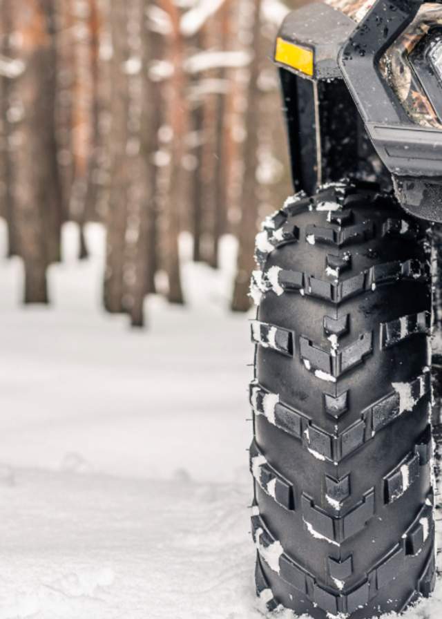 winter ATV riding