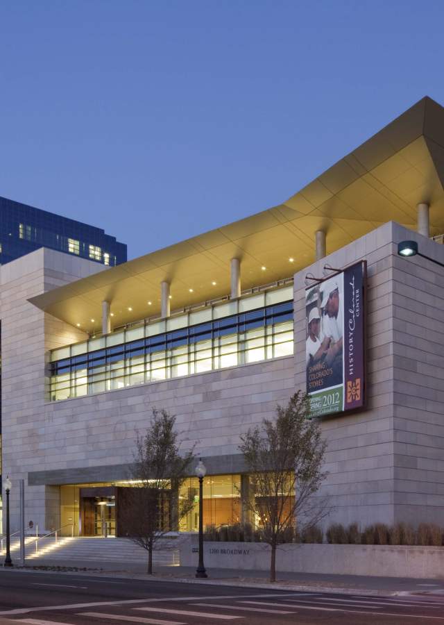 Exterior shot of the History Colorado Center