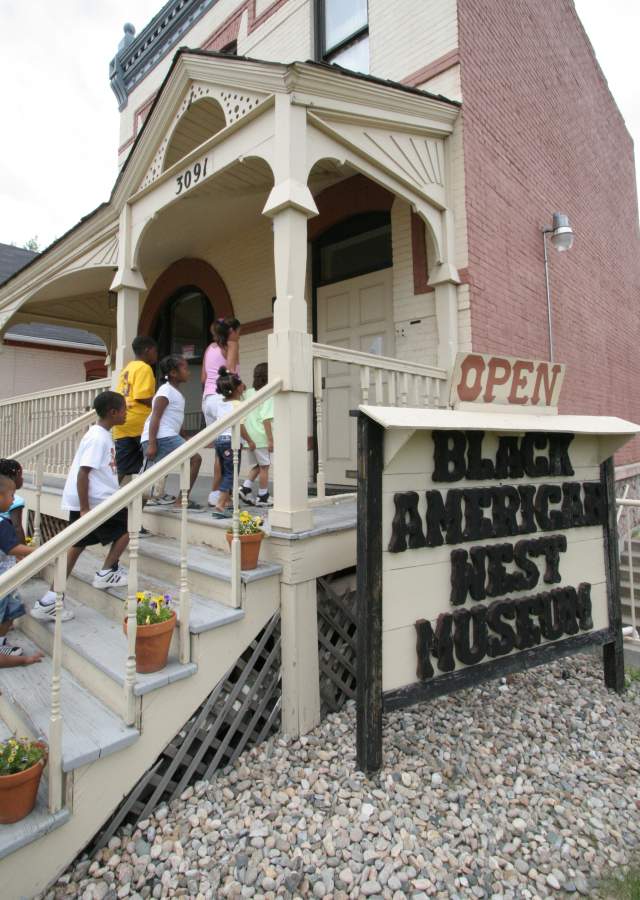 Exterior shot of the Black American West Museum